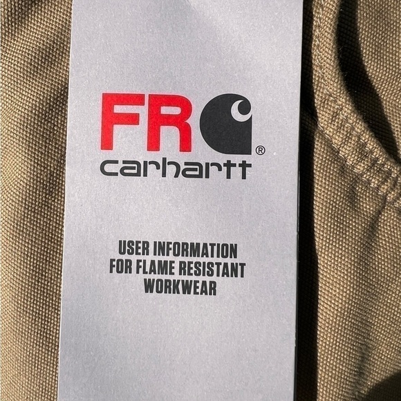 NWT Carhartt Fire Resistant Khaki Pants 2112 Cat 2 Size: 42/32 - Picture 4 of 14